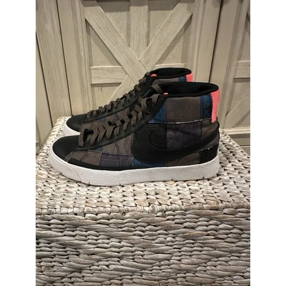 EUC Nike Blazer Black Super Blazer High Premium 316382-002 Rare 2007 Size 9 - Picture 4 of 9